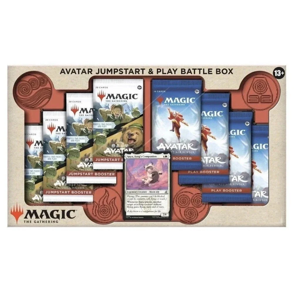 Magic The Gathering Avatar Jumpstart & Play Battle Box 8 Packs NIB